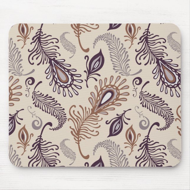 Various Feather Pattern Mouse Mat (Front)