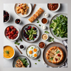 Various food poster