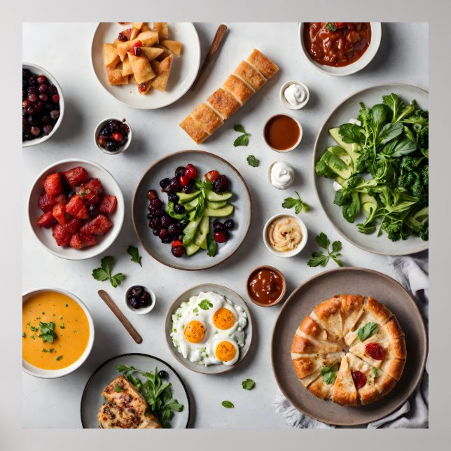 Various food  poster (Front)