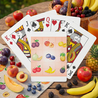 Various Fruits Playing Cards