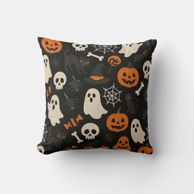 Various Halloween pattern image pillows (Front)