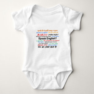 Various Language Products - Speak English? Baby Bodysuit