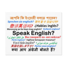 Various Language Products - Speak English?