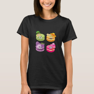 Various Macaroon Varieties Baking Pastry Shop Maca T-Shirt