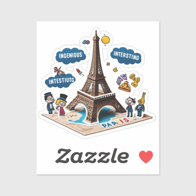 Various Places: Coffee in Paris Sticker #2 (Sheet)
