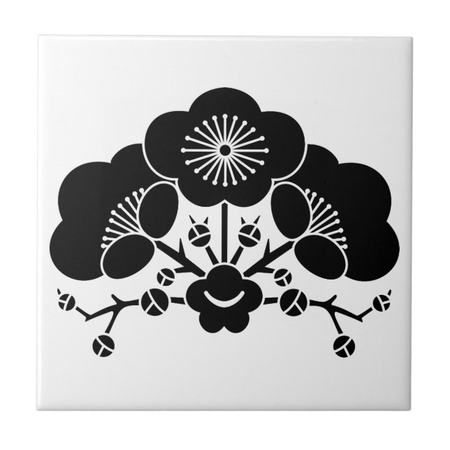 Various plum blossoms tile (Front)