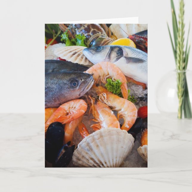 Various Seafood Card (Front)