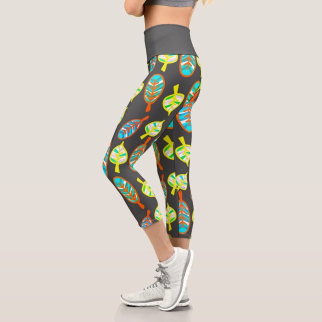 Various Shapes Leaves Pattern Nature Leggings (Left)