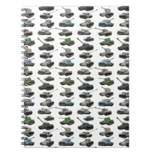 Various Soviet WW2 Tanks Spiral Photo Notebook