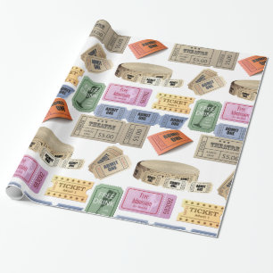 Various Tickets Wrapping Paper