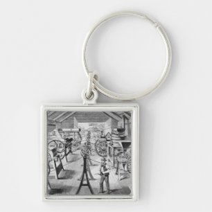 Various types of Agricultural Machinery Key Ring