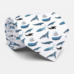 Various Whales Tie