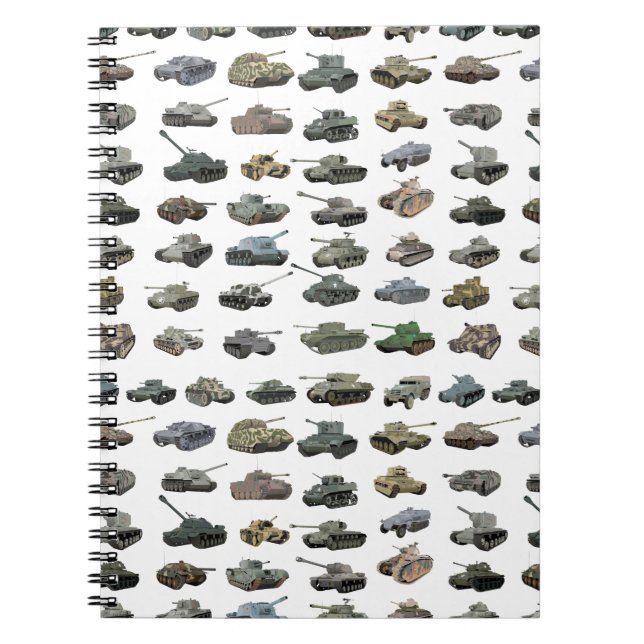 Various WW2 Tanks Notebook (Front)