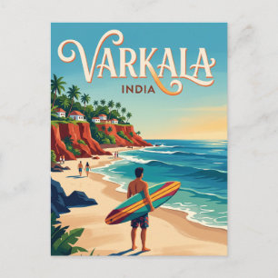 Varkala Beach India Postcard