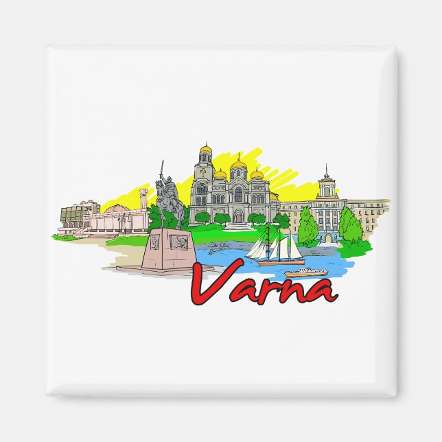 Varna - Bulgaria.png Magnet (Front)