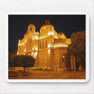 Varna Cathedral At Night Mouse Mat