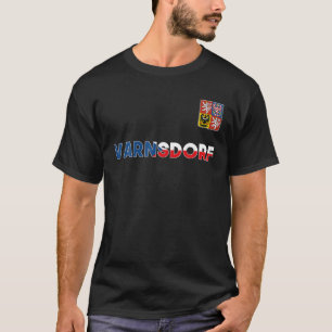 Varnsdorf Czech Republic Heart Flag Lion Coat Of A T-Shirt