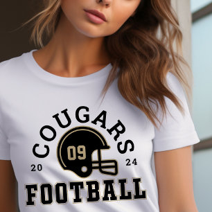 Varsity Black Custom Football Team Mum Tri-Blend Shirt