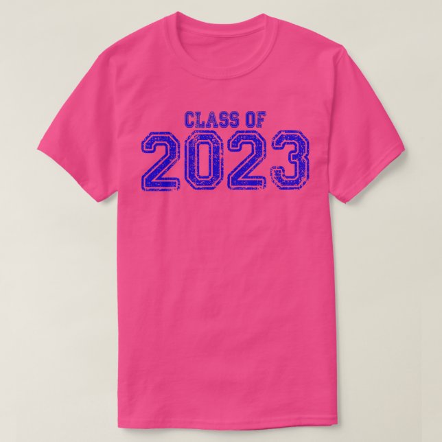 Varsity Blue Class of 2023 T-Shirt (Design Front)