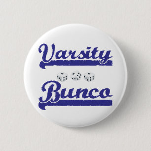 varsity bunco 6 cm round badge