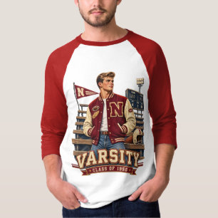 Varsity Class of 1955 Vintage College Baseball T-S T-Shirt