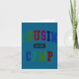 Varsity cousin camp 2026 family reunion crew card