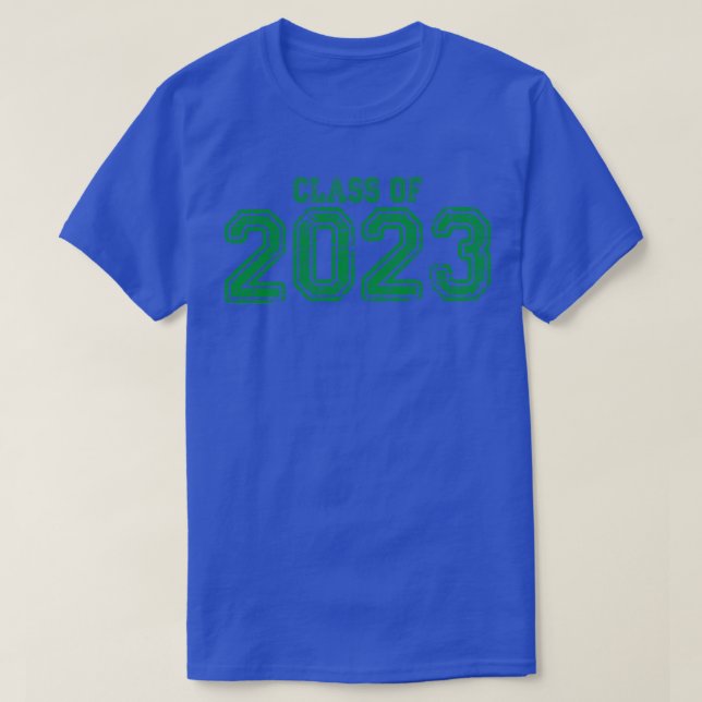 Varsity Green Class of 2023 T-Shirt (Design Front)