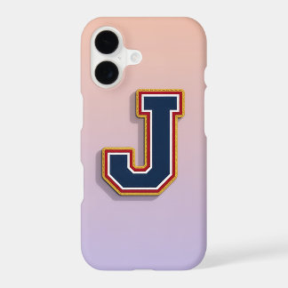 Varsity Initial Letter Phone Case | Pastel