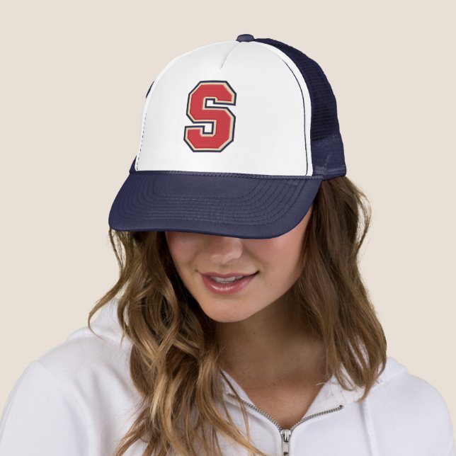 Varsity Letter S Trucker Hat (In Situ)