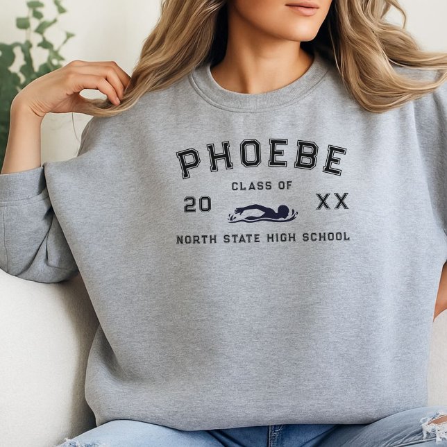 Varsity Letter Sports Graduation Custom Athlete Sweatshirt (Celebrate your athlete in the family with this Varsity Letter Sports Graduation Custom Athlete Crew!)