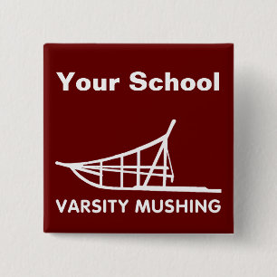 Varsity Mushing 15 Cm Square Badge