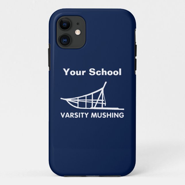 Varsity Mushing Case-Mate iPhone Case (Back)