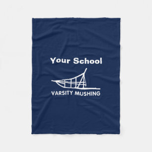 Varsity Mushing Fleece Blanket