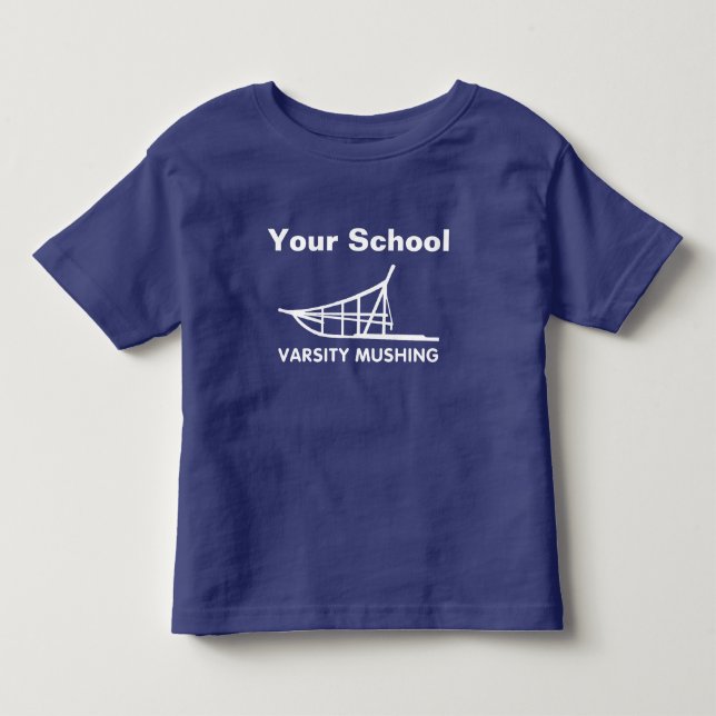 Varsity Mushing Toddler T-Shirt (Front)