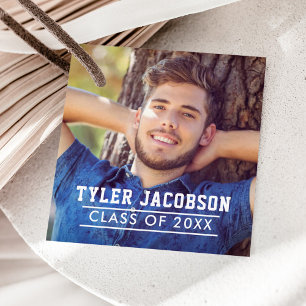 Varsity Photo Class of 2026 Graduation Party Favour Tags