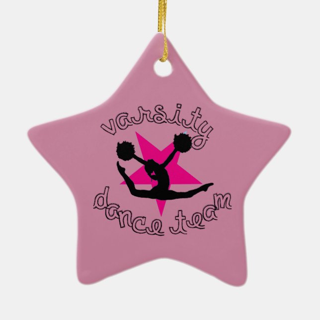 Varsity Pom Dance team ornament (Back)
