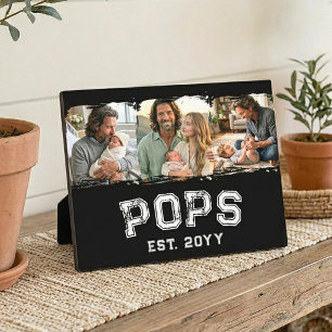 Varsity Pops 3 Photo Grandpa Nickname Est Year Plaque