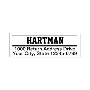 Varsity Return Address Self-inking Stamp