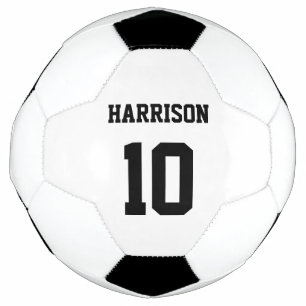 Varsity sports black white custom name number football