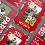 Varsity Sports Graduation Party Invitation<br><div class="desc">Celebrate your sports grad with this varsity style invitation. The design features foil grunge finishes and varsity style numbers to announce your sports grad! This is perfect for any athlete - football,  basketball,  soccer,  baseball,  softball,  hockey,  lacrosse,  volleyball and more!</div>