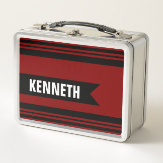 Varsity Sports Personalised School Metal Lunch Box