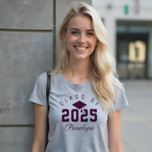 Varsity Style Graduate Class of 2022 Custom Name T-Shirt