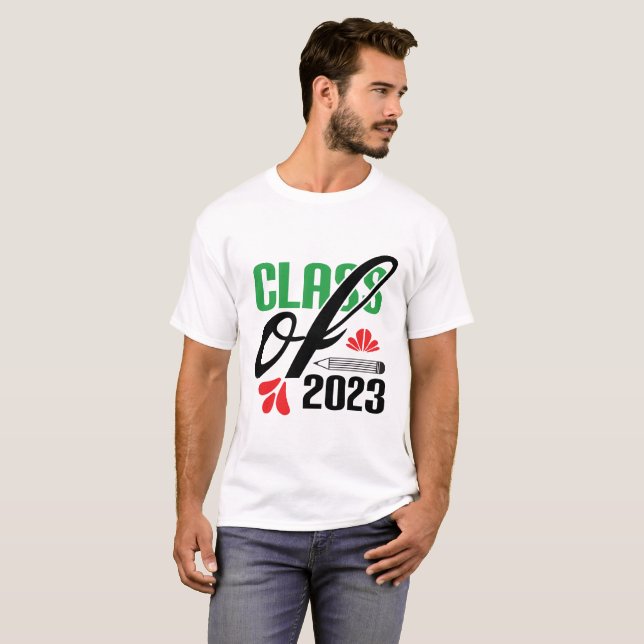Varsity Style Graduate Class of 2023 T-Shirt (Front Full)