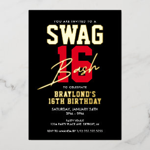 Varsity Style Swag 16 Birthday