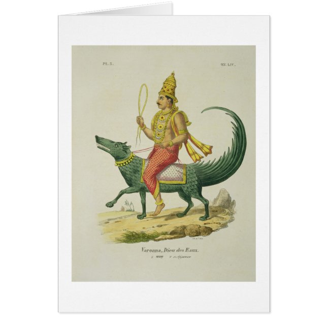 Varuna, God of the Oceans, engraved by Charles Eti (Front)