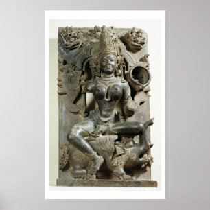 Varunani, carving from the Konark Sun Temple, Oris Poster