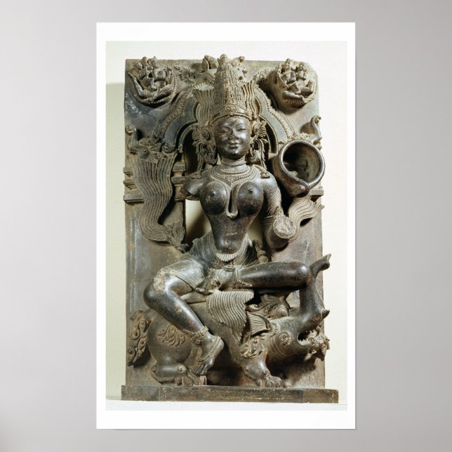 Varunani, carving from the Konark Sun Temple, Oris Poster (Front)