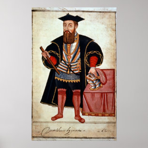 Vasco da Gama , illustration Poster
