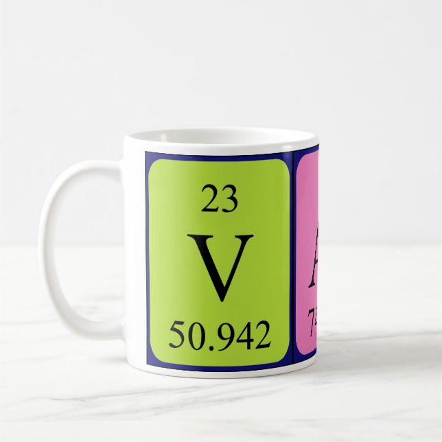 Vasco periodic table name mug (Left)