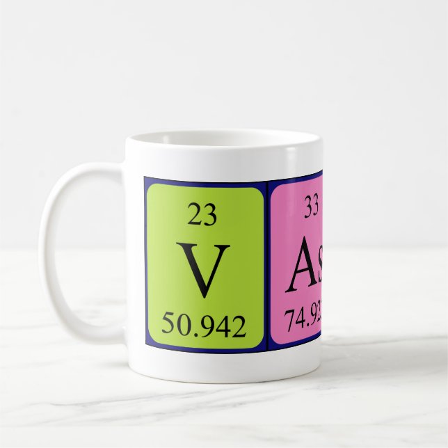 Vasco periodic table name mug (Left)